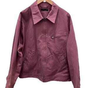 Genuine Uniqlo Zip Up Blouson Purple Jacket Japan Sz L Coat US Sz M UniSex Plum